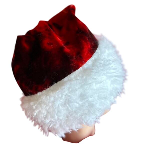 Tie Dye Santa Hat Hippie Christmas Holiday Head Covering Festive Winter Wear main image 5